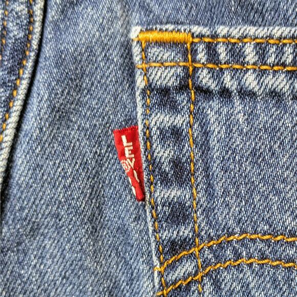Levi's Premium Ribcage Straight 27 Blue High Rise Ankle '90s Revival Minimalist - Picture 3 of 14